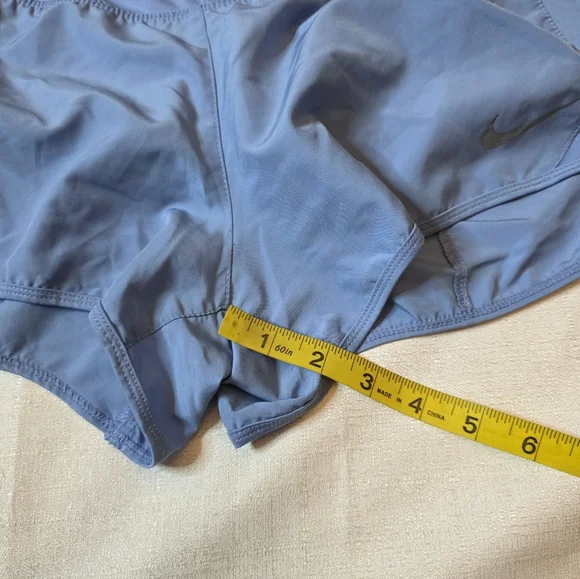 Nike Dri-Fit Crew Running Shorts Blue Size Large - Picture 3 of 11